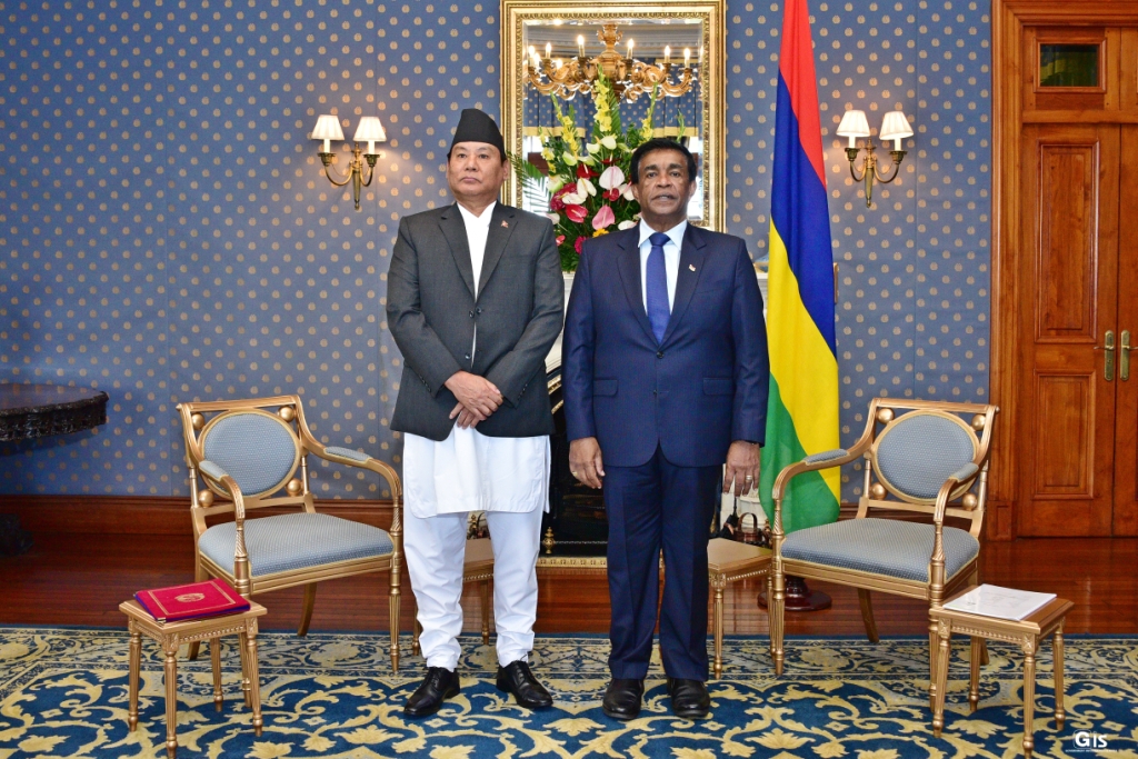 Ambassador-Designate of Nepal to Mauritius presents his credentials to ...
