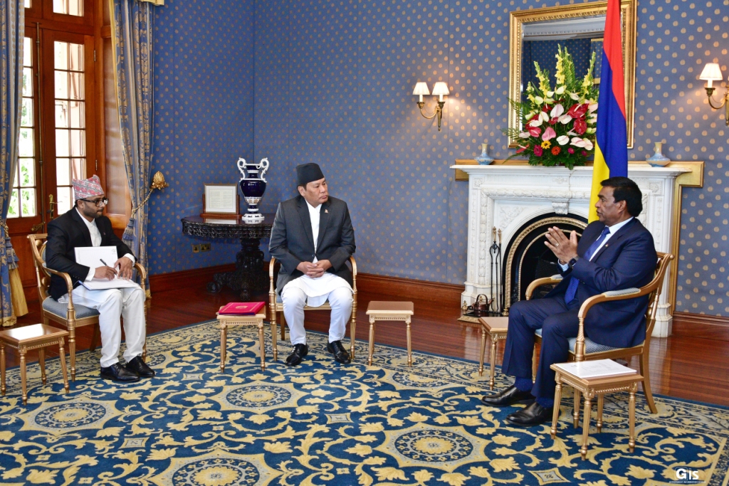 Ambassador-Designate of Nepal to Mauritius presents his credentials to ...
