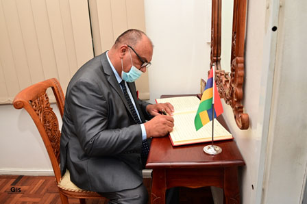 Johnson Roussety Rodrigues Chief Commissioner meets Vice President of the Republic of ...