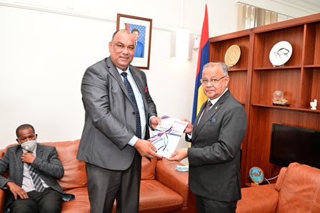 Johnson Roussety Rodrigues Chief Commissioner meets Vice President of the Republic of ...