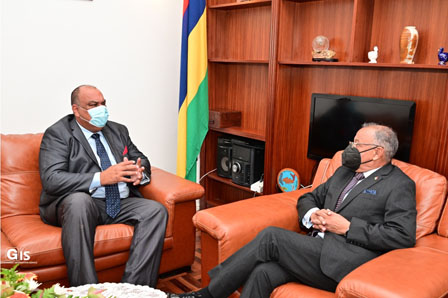 Johnson Roussety Rodrigues Chief Commissioner meets Vice President of the Republic of ...